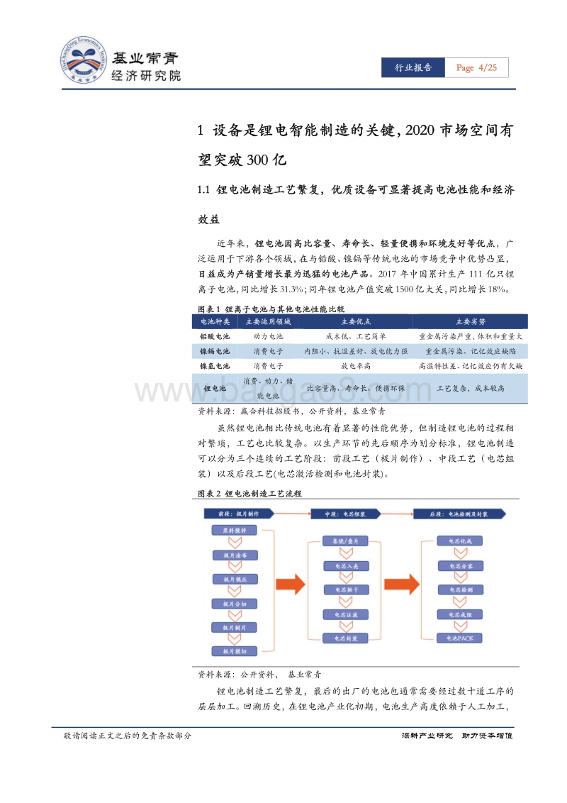 锂电池设备行业专题报告：设备技术构筑竞争壁垒，整线和专一双模式扩张各领风骚.pdf_第4页