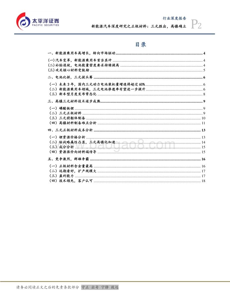 新能源汽车深度研究之正极材料：三元胜出，高镍确立.pdf_第2页