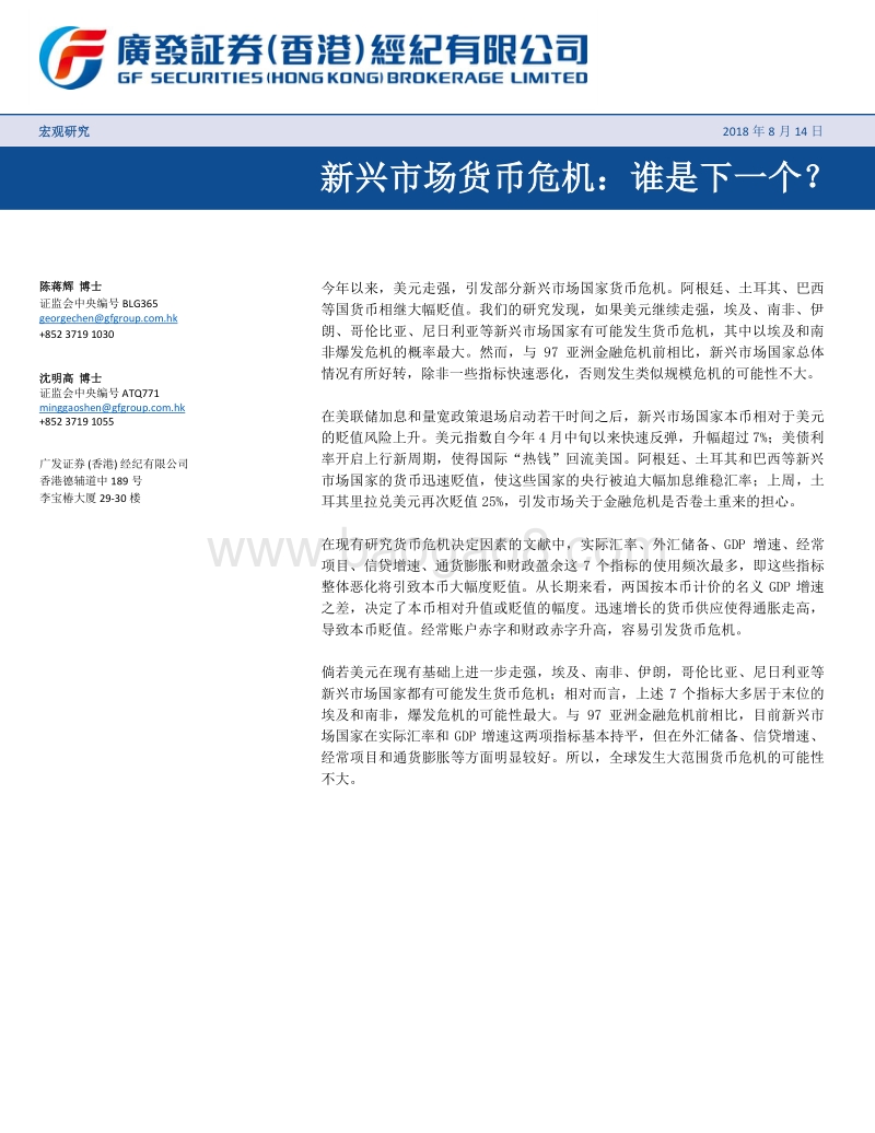 新兴市场货币危机：谁是下一个？.pdf_第1页