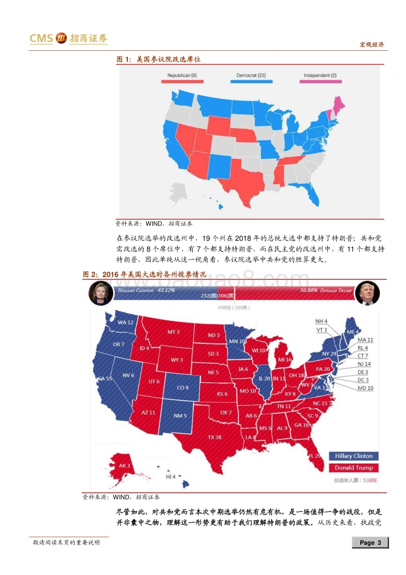 盘点中美“贸易战”中的关键问题：之中期选举与中美贸易战.pdf_第3页