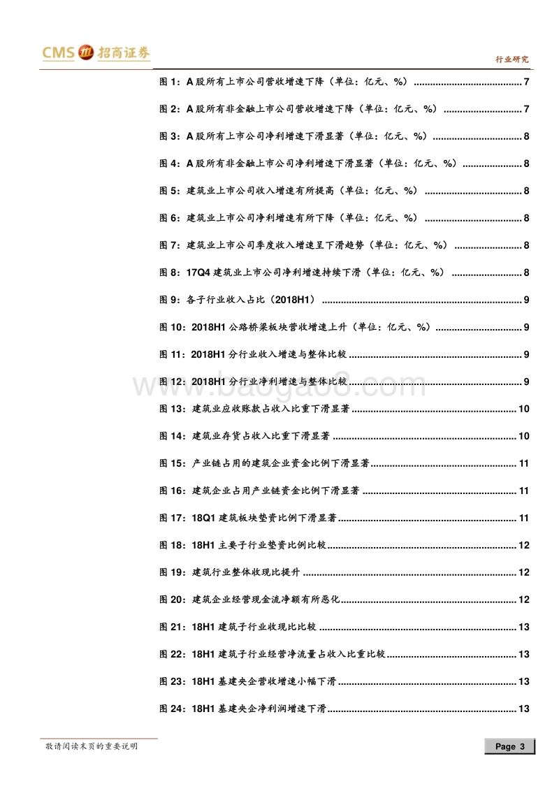 建筑行业2018年中报综述：投资和融资抑制H1增速，期待H2改善.pdf_第3页