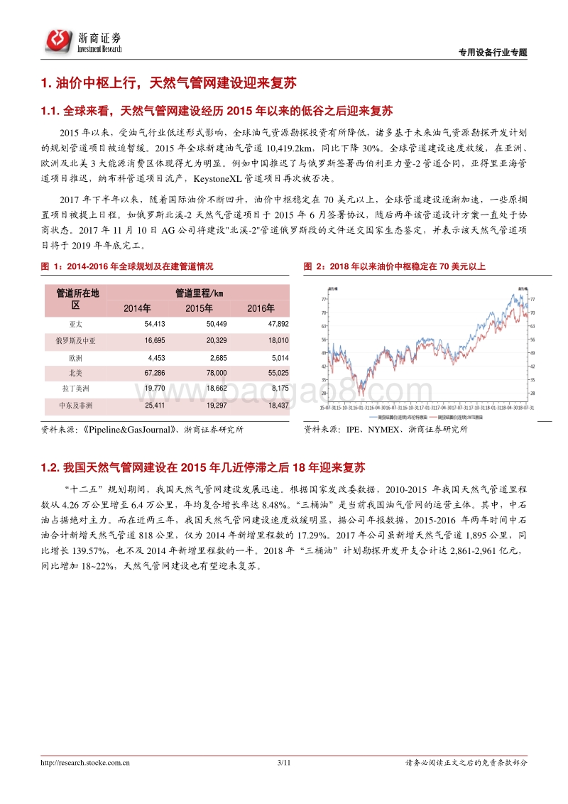 油服行业专题报告二：天然气管网建设迫在眉睫，钢管和施工受益最大.pdf_第3页