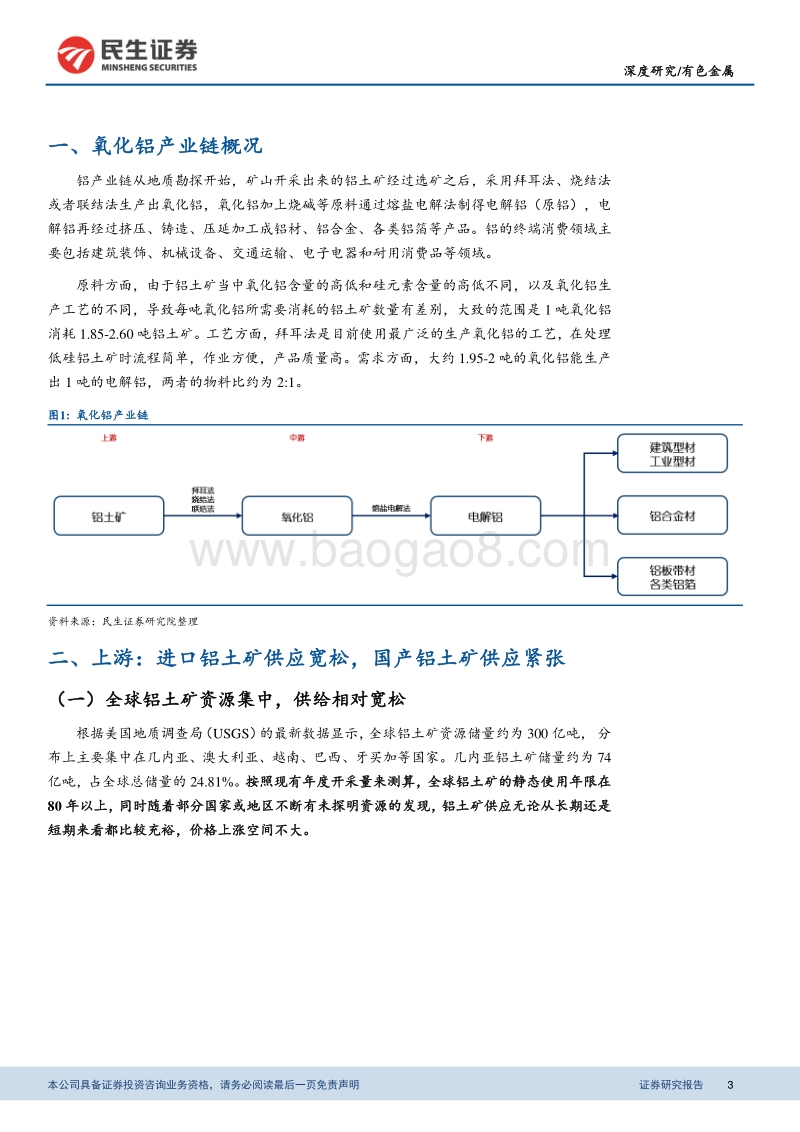 铝行业系列报告之（一）：供给端干扰因素频发，全球氧化铝供需短缺.pdf_第3页