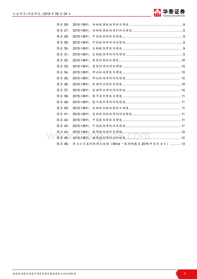 2018年农林牧渔行业中报总结：表现分化，肉鸡、宠食占鏊头.pdf_第3页