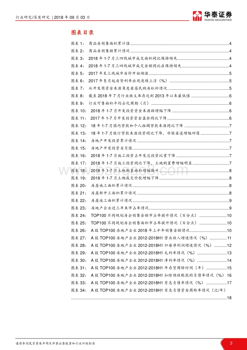 2018年TOP100房企中报回顾：销售融资趋弱，TOP50维持优势.pdf_第3页