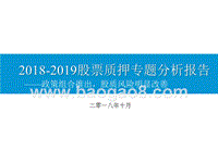 2018-2019股票质押专题分析报告.pptx