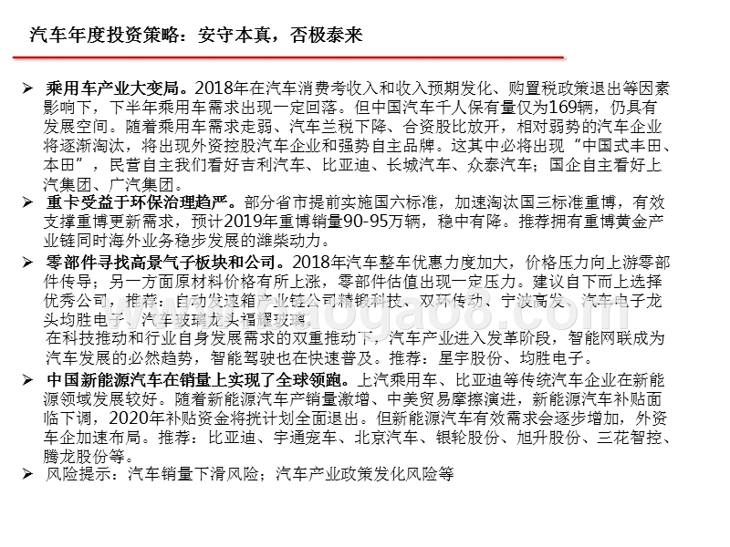 2019年汽车投资策略分析报告.pptx_第2页