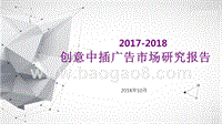 2017-2018创意中插广告市场研究报告.pptx