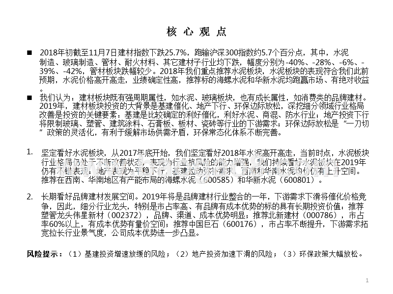2019年非金属建筑材料行业投资分析报告.pptx_第2页