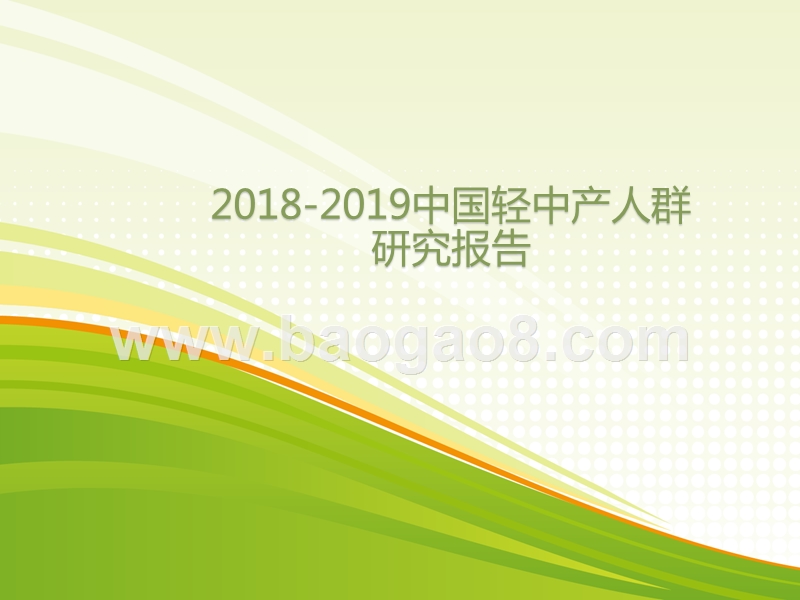 2018-2019中国轻中产人群研究报告.pptx_第1页