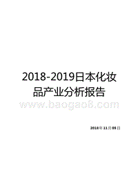 2018-2019日本化妆品产业分析报告.pptx