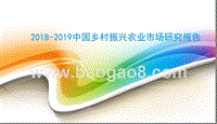 2018-2019中国乡村振兴农业市场研究报告.pptx