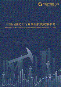2018年9月中国石油化工行业高层投资决策参考.pdf
