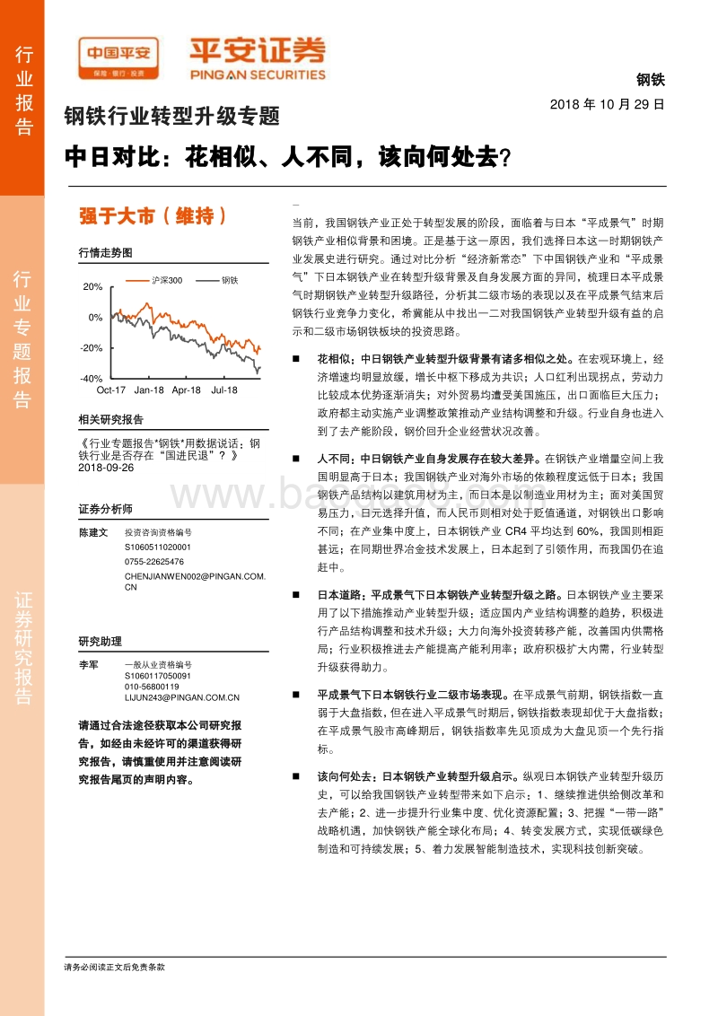 钢铁行业转型升级专题：中日对比，花相似、人不同，该向何处去？.pdf_第1页