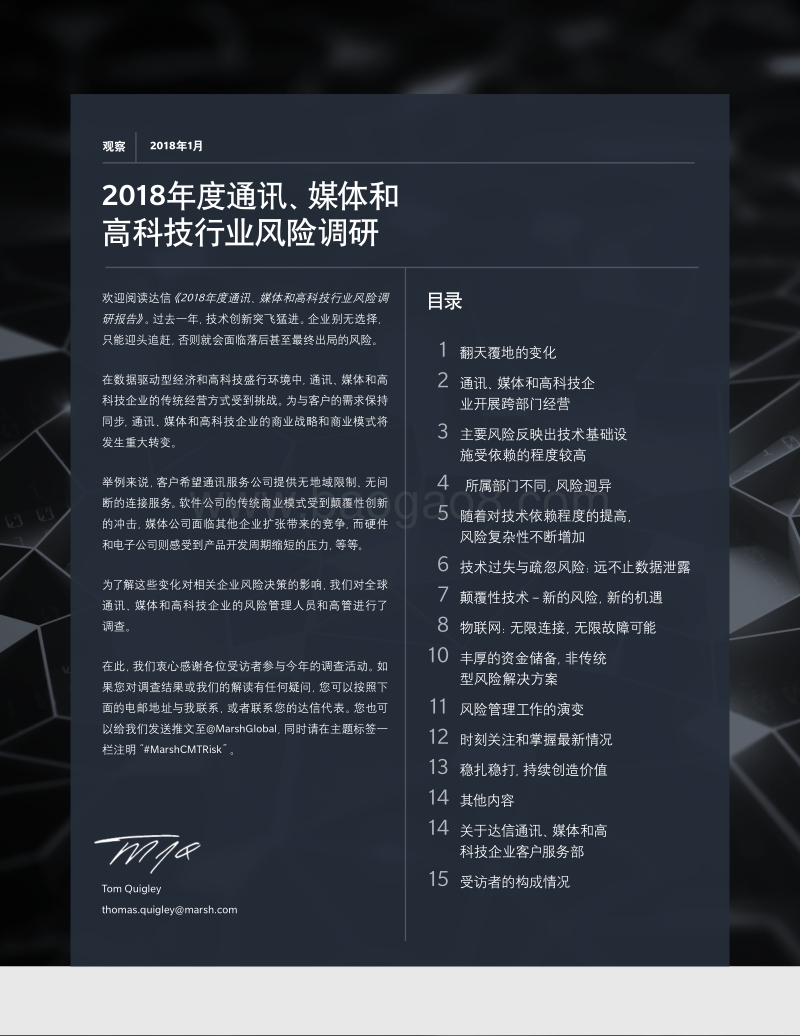 2018年度通讯、媒体和高科技行业风险调研.pdf_第2页