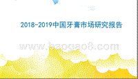 2018-2019中国牙膏市场研究报告.pptx