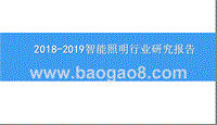 2018-2019智能照明行业研究报告.pptx