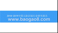 2018-2019中国人脸识别行业研究报告.pptx