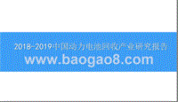 2018-2019中国动力电池回收产业研究报告.pptx