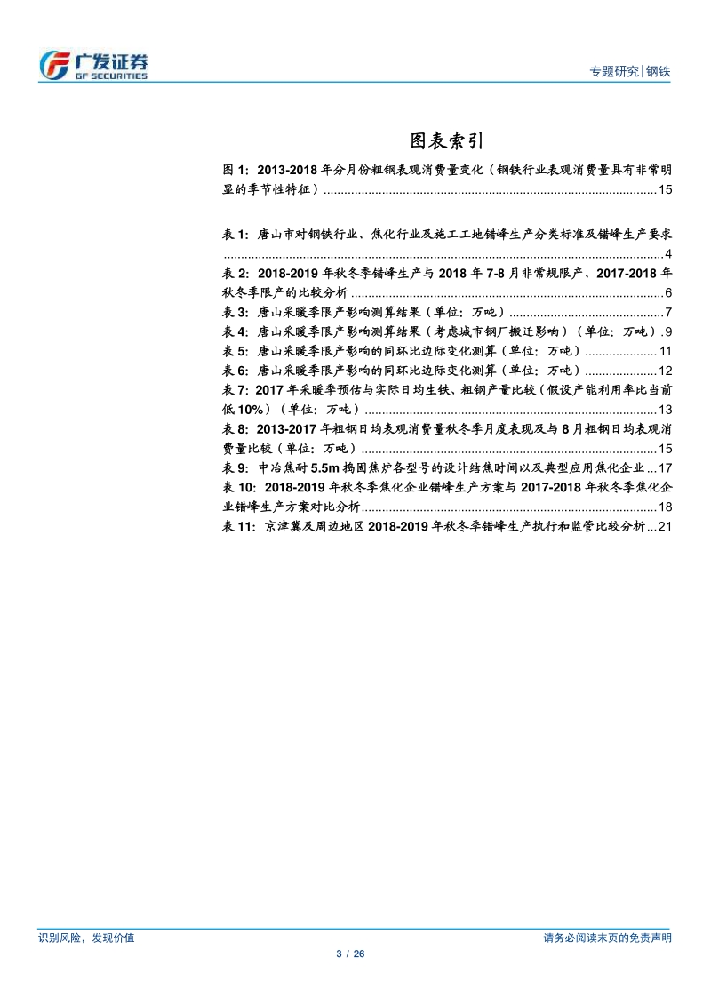 环保高压下的钢铁专题二十二：唐山秋冬季限产分析.pdf_第3页