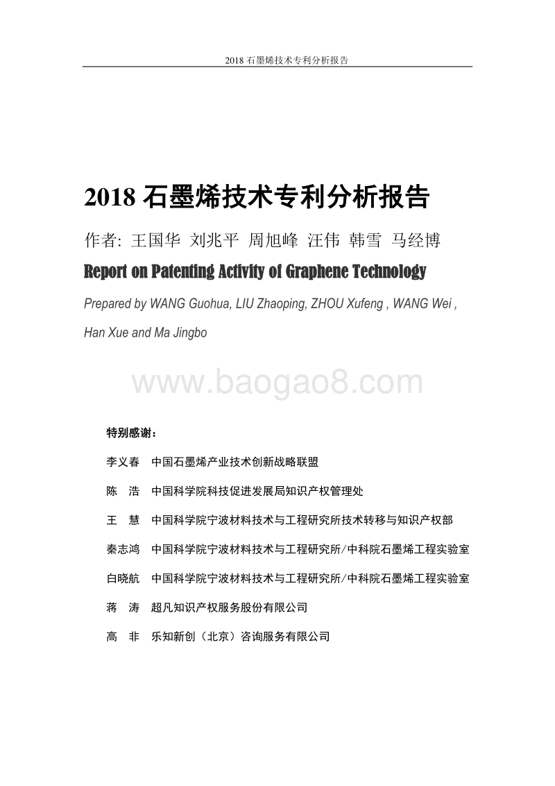 2018石墨烯技术专利分析报告.pdf_第2页