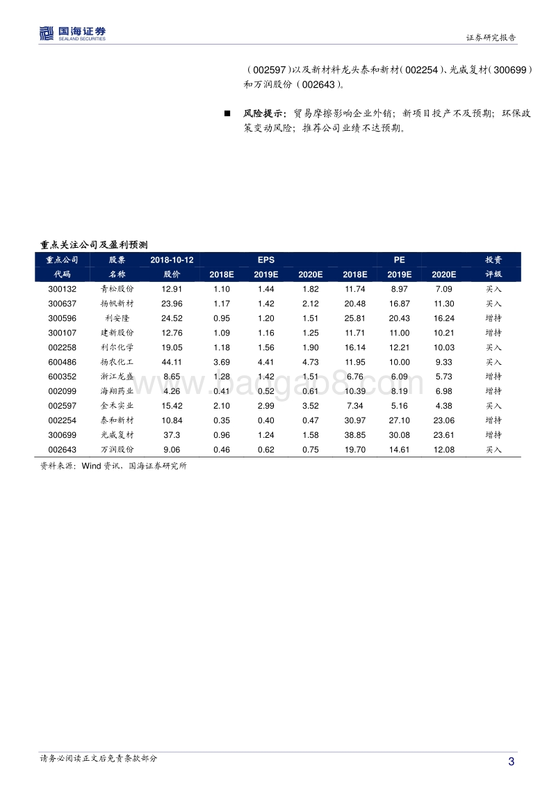 化工行业周期专题系列一：行业景气度分化，小化工龙头逆风飞扬.pdf_第3页