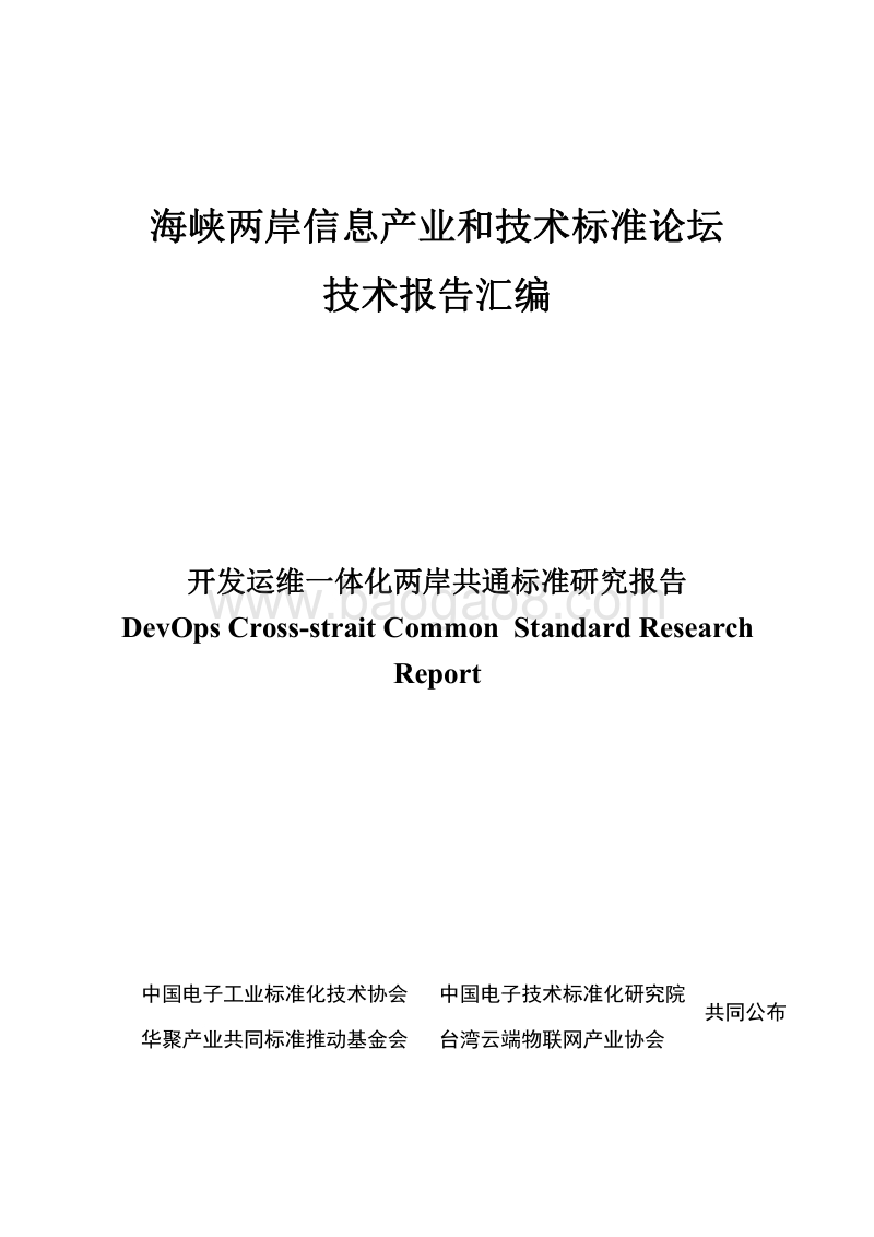开发运维一体化（DevOps）两岸共通标准研究报告.pdf_第1页