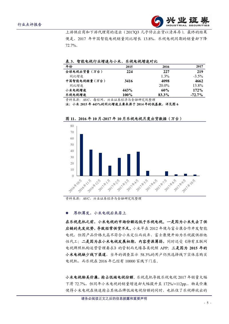 黑电系列①：从乐视到小米，消费降级下的薄利多销.pdf_第5页