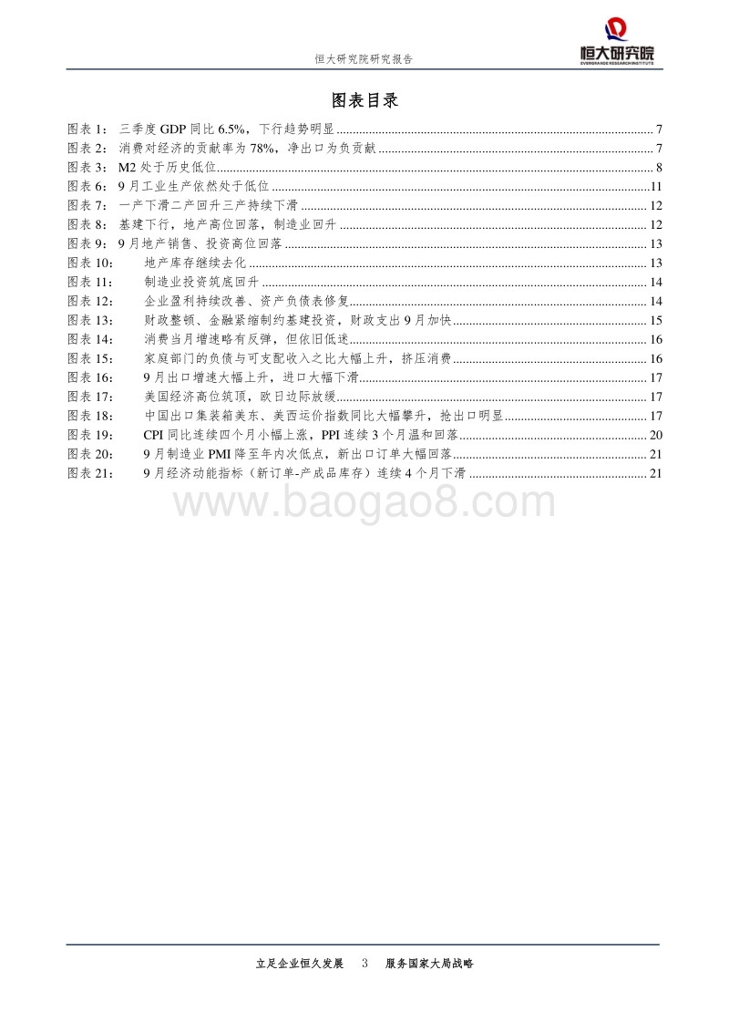 全面解读9月经济金融数据：经济加快下行，偏紧的货币金融财税政策应加强逆周期调节.pdf_第3页