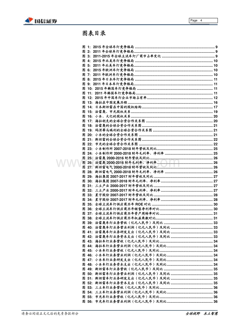 车灯行业系列深度之二：车灯行业的竞争格局.pdf_第4页