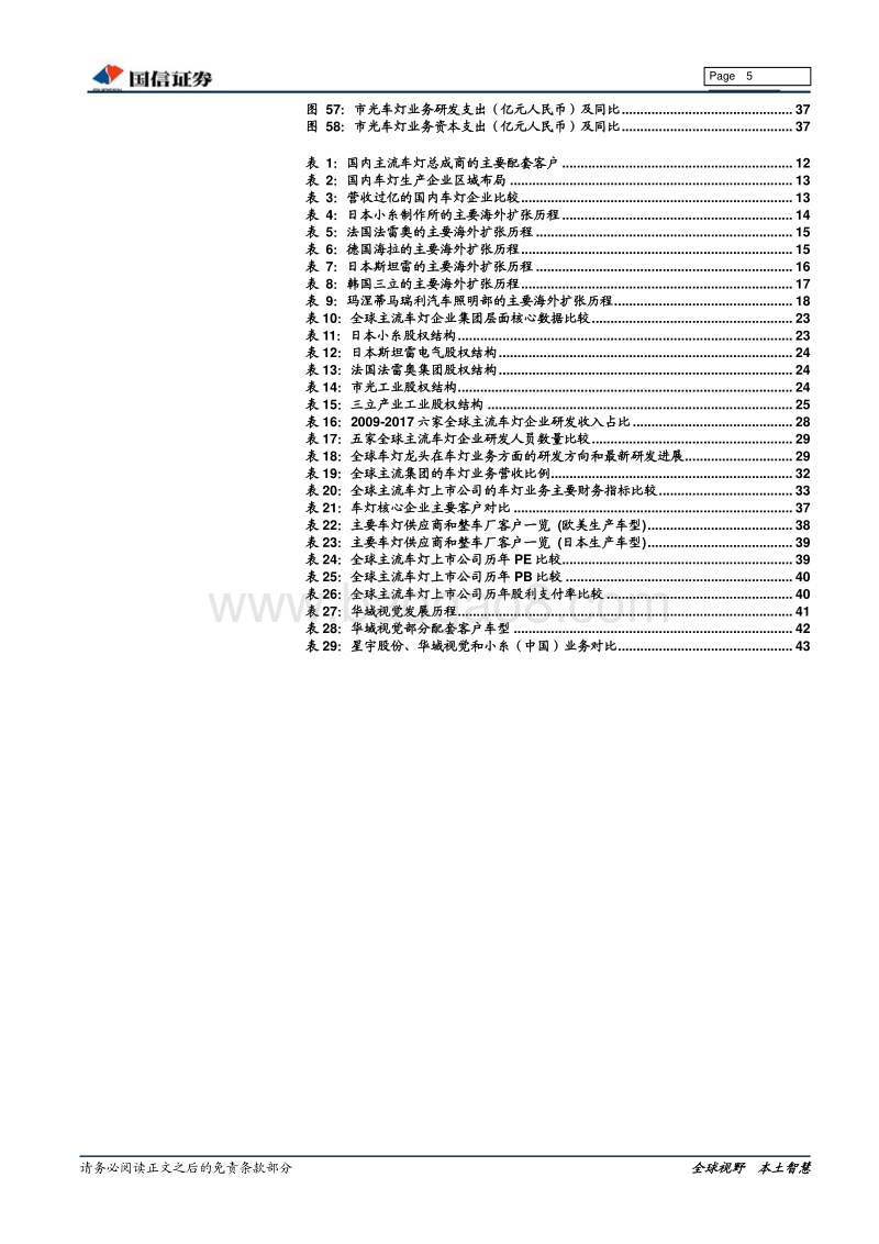 车灯行业系列深度之二：车灯行业的竞争格局.pdf_第5页