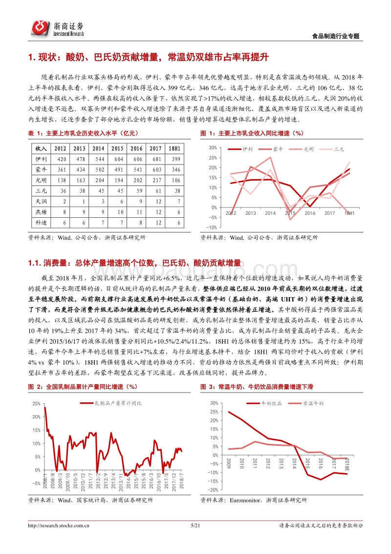 乳制品行业收入篇：常温or低温？.pdf_第5页