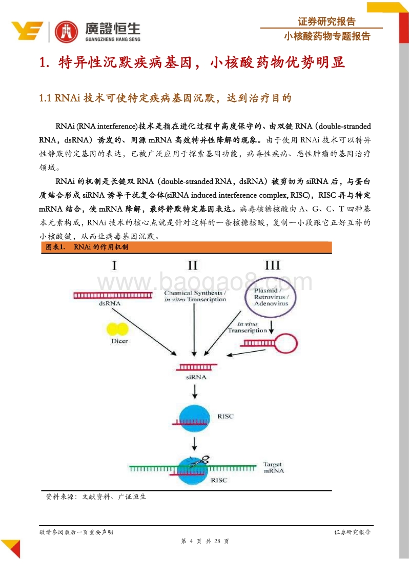 小核酸药物专题报告：“沉默”是金，RNAi药物黎明破晓正当时.pdf_第4页
