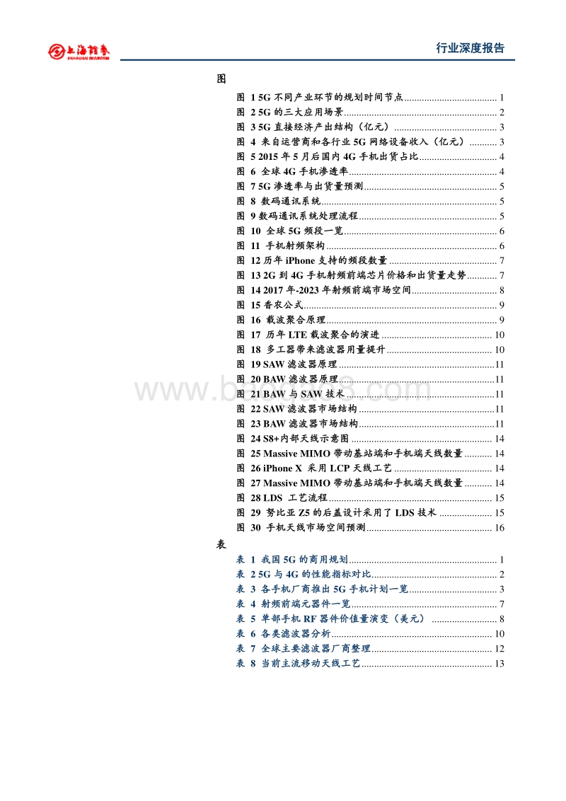 5G对电子板块的影响研究（一），移动终端用滤波器与天线.pdf_第4页