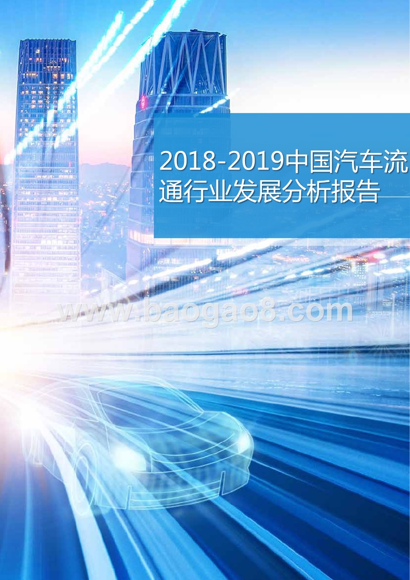 2018-2019中国汽车流通行业发展分析报告.pptx_第1页