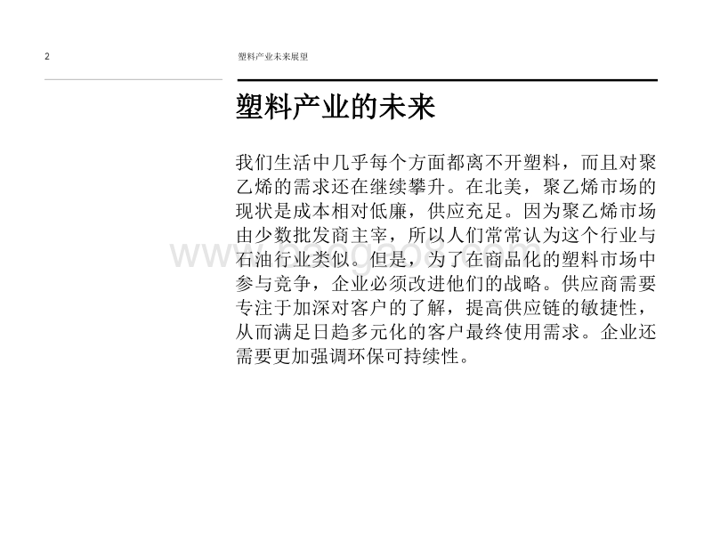 塑料产业未来展望：在商品化塑料市场中强化领导地位.pdf_第2页