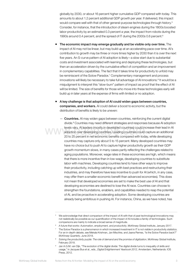 【人工智能】2018年9月人麦肯锡报告：人工智能对世界经济的影响.pdf_第5页