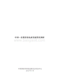 中国-东盟跨境电商发展情况调研.pdf