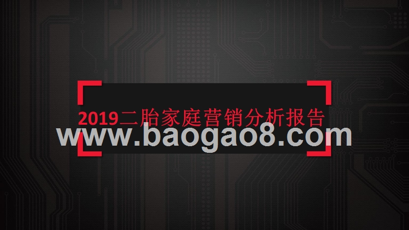 2019二胎家庭营销分析报告.pptx_第1页