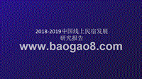 2018-2019中国线上民宿发展研究报告.pptx