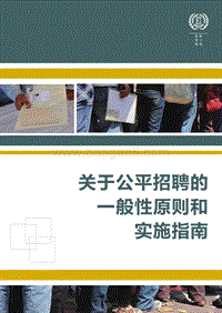 关于公平招聘的一般性原则和实施指南.pdf