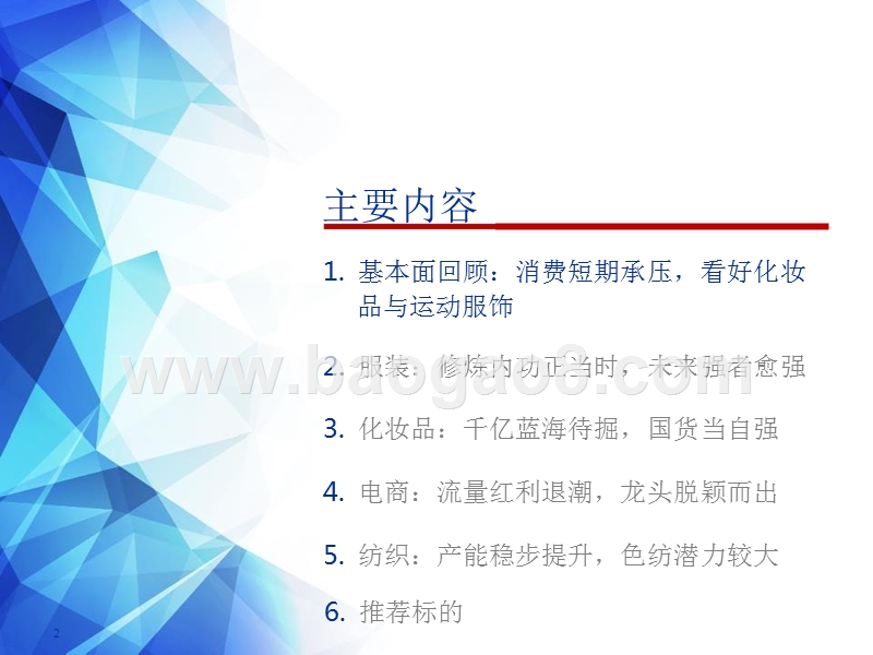 2019年纺织服装行业投资策略报告.pptx_第2页