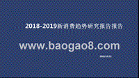 2018-2019新消费趋势研究报告报告.pptx
