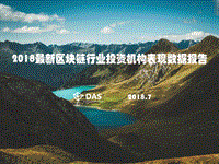 2018最新区块链行业投资机构表现数据报告.pdf