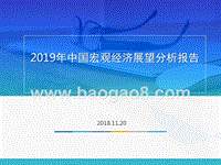 2019年中国宏观经济展望分析报告.pptx