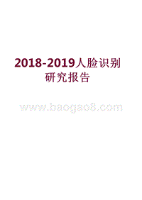 2018-2019人脸识别研究报告.pptx