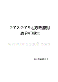 2018-2019地方政府财政分析报告.pptx