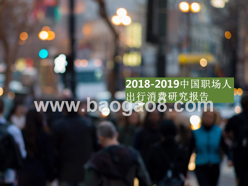 2018-2019中国职场人出行消费研究报告.pptx_第1页