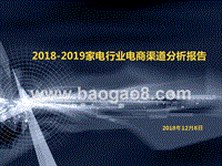 2018-2019家电行业电商渠道分析报告.pptx