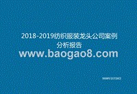 2018-2019纺织服装龙头公司案例分析报告.pptx